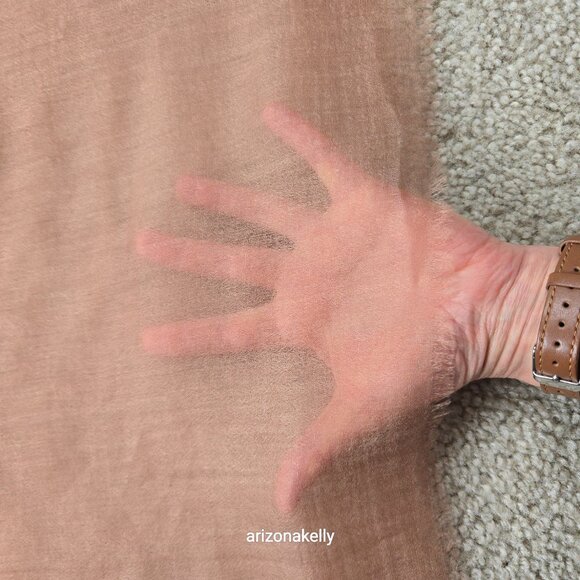 NWOT Ovcio Cashmere Featherlight Scarf in Mocha - Picture 5 of 13